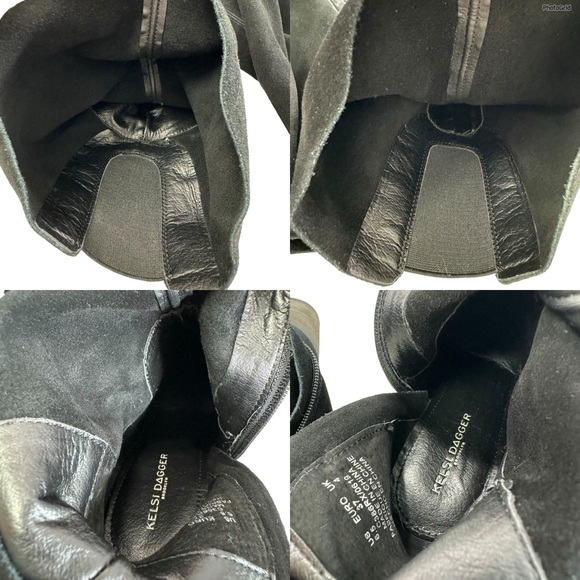NWOT Kelsi Dagger Brooklyn Logan Black Suede Over The Knee Boots Size 6.5 - Picture 14 of 16